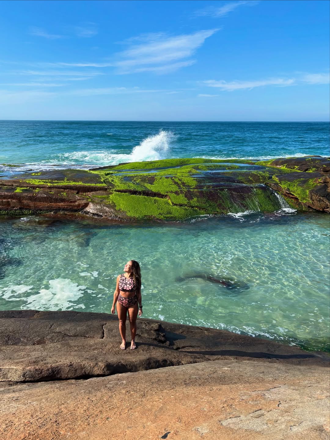 Hidden lagoon near the mountains